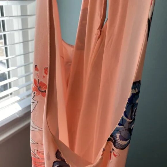 Vince Camuto Sz 8, Pink Floral Halter Mini Dress, Used Great Condition - Picture 9 of 10